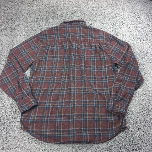 Weatherproof Vintage Shirt Men Large Red Blue Flannel Lumberjack Outdoor Casual - Picture 5 of 6